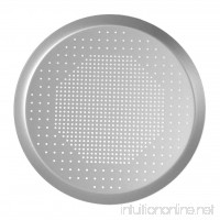 Homyl Pizza Tray Holes Plate Round Anodized Aluminum Pizza Baking Pan Pancake Pie - 11 inch - B07CYMD82L